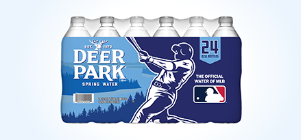 24-pack of Deer Park® water bottles.