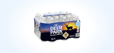 24-pack of Deer Park® Spring Water bottles. Earn 100 points. Buy 1 24-pack of 16.9-oz. Deer Park® Spring Water bottles.
