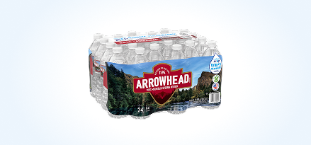 24-pack of Arrowhead® Mountain Spring Water bottles. Earn 100 points. Buy 1 24-pack of 16.9-oz. Arrowhead® Mountain Spring Water bottles.