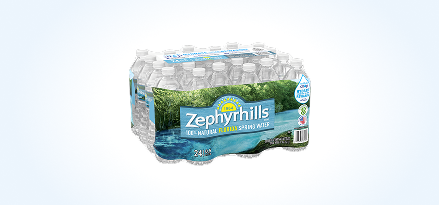 24-pack of Zephyrhills® Spring Water bottles. Earn 100 points. Buy 1 24-pack of 16.9-oz. Zephyrhills® Spring Water bottles.
